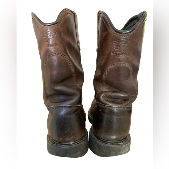Red Wing Brown Leather Pecos Waterproof USA Made Boots 2270 - 10.5 - Picture 4 of 13